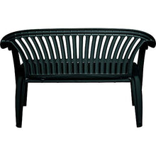 Dmora Panchina monoblocco impilabile da Esterno, Made in Italy, 114x55x82 cm, Color Verde