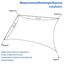 Zhao, tenda parasole da giardino, rettangolare, impermeabile, per esterni, giardino, terrazza, campeggio, feste, 95% protezione dai raggi UV, beige 4 x 7,5 m (colore: beige, dimensioni: 2 x 3,5 m)