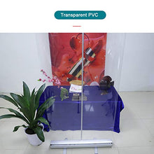 MSQL Schermo Banner Pull-up Trasparente Schermo in plastica Trasparente Schermo divisorio Protettivo Anti-starnuto con Supporto in Acciaio in Alluminio, per distanze sociali, scuole,60 * 160cm