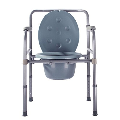 MGMDIAN Sedia da Toilette per Anziani - Sedia per Toilette Pieghevole per Donne Incinte disabili - Sgabello per Toilette Mobile Accessori da Bagno