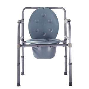 MGMDIAN Sedia da Toilette per Anziani - Sedia per Toilette Pieghevole per Donne Incinte disabili - Sgabello per Toilette Mobile Accessori da Bagno