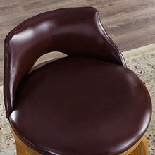 LWW Sgabelli, sgabelli da bar Ascensore solido sedia di legno Retro della casa di modo esecutivo Gas W/Schienale,Marrone,61 cm