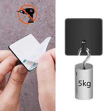 Homovater Ganci Adesivi Ganci Portasciugamani in Acciaio Inox Gancio Appendiabiti Porta Accappatoio da Parete Autoadesivo Gancio per Cucina e Bagno (Adesivi Ganci, 3 Pezzi-Nero opaco)