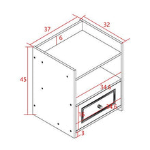 Comodino Ripiano Multiuso End Side Table Prodotti Casa Bianca Comodino Governo con cassetto e Arredamento Moderno (Colore : Beige, Dimensione : 32 * 37 * 45cm)