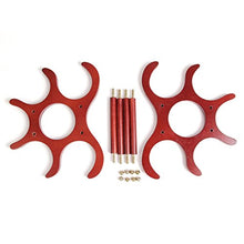 GJSN Portabocchiaia, Desktop Rosso Scuro Semplice e Resistente Posto Solido e Stabile 6 Bottiglie Di Vino Decorazione Creativa