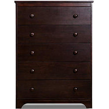 L.W.S Mobili per Camera da Letto Cassettiera 5 cassetti cassettiera cassettiera cassettiera Cabinet Cabinet caffè Espresso in Legno di ciliegio