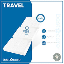 BestCare materasso da viaggio 140x70 x8cm campeggio schiuma lettino pieghevole non richiede lenzuola rivestimento in aloe vera traspirante con canali di ventilazione