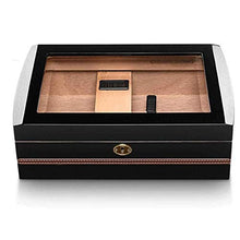 Accessori del sigaro La corrosione Vetro Trasparente Window Cigar Box - igrometro e umidificatore Transparent Glass Window Cigar Box Valigia Cigar Box Buon portatile approvvigionamento di umidità