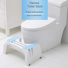 Sgabello per WC, Sgabello per WC con Gradino per Bambino e Adulto, Aiuto per Edificio Occupato Antiscivolo | Sgabello Mobile con Slot per Scheda Mobile, per Donne in Gravidanza/Anziani,Blu