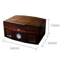 Minmin Cigar Cabinet desktop Grande capacità Legno di Cedro Con igrometro Cigar Idratante alcolizzazione Box, 340x240x170mm accessori del sigaro (Size : 340x240x170mm)