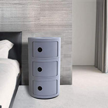 nobrands Cabinet-Modern Multifunzionale Cerchio Mobili Comodino Comodino Comodino Tavolo di stoccaggio per la casa(Grigio)