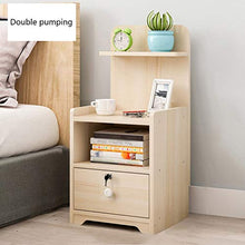 Comodino Camera da Letto Addensare Assemblea Domestica di Legno Solido di pompaggio Singolo con la Serratura Corridoio Bagno Soggiorno Locker Multifunzione 32.5X26X70cm FANJIANI