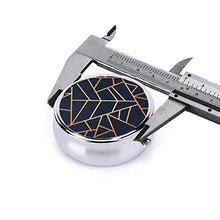Scatola rotonda per medicina portatile, mini pillole in metallo, dispenser per pillole, borsa da tasca, regalo da viaggio, rame e blu notte