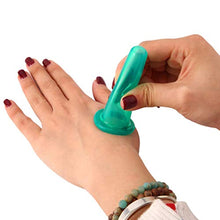 SZYZ 5Pcs Tazze per Massaggio facciale in Vaso per coppettazione in Silicone per Il Viso con Pennello per la Pulizia Verde