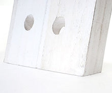Mendler Serie Vintage portabottiglie HWC-C54 Legno paulonia 120x22x5cm Bianco