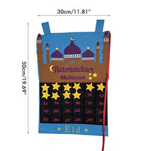 Calendario Hanging Bag, Ramadan Calendar Eid Mubarak Hanging Countdown Calendar Calendario dell'Avvento 2021 Regali Eid Decorazione Ramadan