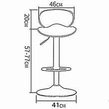 WHOJA Sgabelli da Bar Sedia da Bar Elevando rotativo Mobili da Bar Schienale Alto Sgabello Alto Sedile in PU Peso del Cuscinetto 150 kg Altezza Regolabile 57-77 cm Sgabelli da Bar Sedie Set