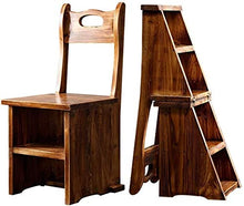 Sgabello legno 4 passo installazione senza scaletta, multifunzionale scala pieghevole mobilia, retro vibrazione disegno bar legno massiccio sgabello, portascale ispessita coperta ( Size : 38x38x85cm )