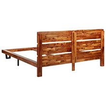 SKM Giroletto con Bordi Vivi in Legno Massello di Acacia 160 cm