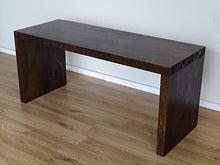 total wood 2012 Panchina in Legno Abete 100x40x45 cm Impregnata Noce Scuro all'Acqua con Flatting. Anche su Misura!