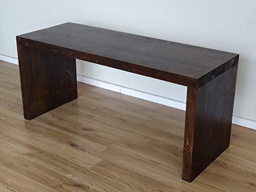 total wood 2012 Panchina in Legno Abete 150x40x45 cm impregnata Noce Scuro all'Acqua con Trattamento Flatting. Anche su Misura!