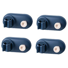 ZXCASDF Gancio Mop Multifunzionale Libero Punzonatura Cremagliera Appeso A Parete Bagno Super Forte Adesivi Viscosa Gancio Adesivo Fibbia Portante Fermaglio Mop Artefatto,Blu