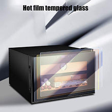 VIY Umidificatore per Sigari, Humidor, 12-23 °C, Display Digitale, 50 W, 38 Db, Illuminazione a LED, 25 L, Touch, 150 Sigari, Ripiani in Legno di Cedro, Nero