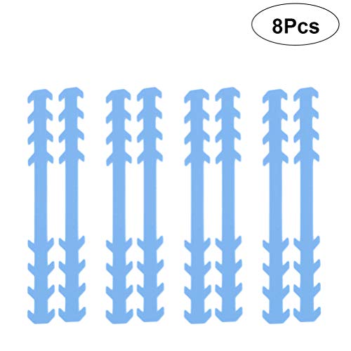 MILISTEN Gancio di Estensione della Copertura del Viso Regolabile Coperchio della Bocca Orecchio Corde Fibbia Cinturino Antiscivolo per Alleviare Il Dolore All'orecchio Blu 8 Pz