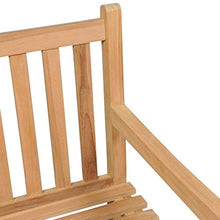 vidaXL Panca da Giardino con Cuscino Blu 240 cm in Massello di Teak
