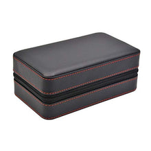 NIHAOA Accessori del Sigaro Pelle corrosione Caso Cigar Humidor Viaggi, Legno di Cedro Foderato con umidificatore e Rimovibile vassoi, Portable Light Weight Cigar Box Gift Set Buon apporto di umidità