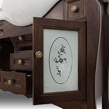 Shop Chic Arredo bagno arte povera, mobile bagno, legno in stile classico noce, lavabo in ceramica 105 cm