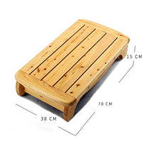 FFYN Sgabello da Bagno Divano in Legno Poggiapiedi Panca con gradini Sgabello Piccolo in Cedro Rettangolo Stuoia in Legno Sgabello da Doccia Pedale Impermeabile Panca da Doccia antisciv