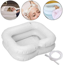 Zcm Vassoio per shampoo gonfiabile, lavabo, lavabo, lavabo, con tubo di scarico, vasca da letto e supporto per il collo, strumenti per parrucchieri