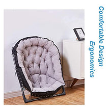 BJH Lettini Prendisole Pieghevoli Lettini Prendisole Moon Chair Sedie da Campeggio Imbottite Sgabelli per Il Tempo Libero da Esterno Pieghevole Portatile