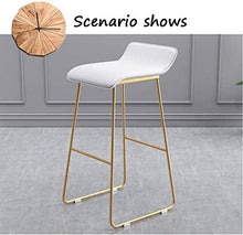 FLYTYSD Sgabelli Bar Sedia Poggiapiedi Sgabello Alto Sedie Pranzo Come Sgabello Sedile Capitonné Tessuto Velluto Gambe Metallo Dorato per Cucina, Pub, Sgabello Colazione, Altezza Seduta 75 Cm,Grigio