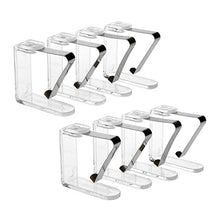 ToCi - Set di 8 mollette per tovaglia, trasparenti