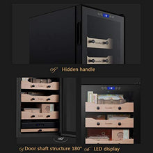 Cigar Cabinet Costante di Temperatura E umidità Gabinetto della Famiglia Mini Cigar Cabinet Legno di Cedro Cigar Gabinetto Cigar Box Cigarette Cabinet 70L (Color : Black, Size : 45 * 52 * 72.5cm)