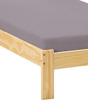 Inter Link Farm D20, Single bed frame 96x206x72 h cm, Colore Natural, Solid wood