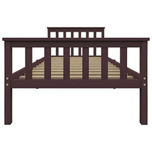 SKM Giroletto con 2 Cassetti Marrone Scuro Legno di Pino 90x200 cm (26.9kg)