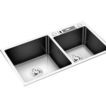 YUESFZ Lavabi Lavabo Lavandino Lavello da Cucina in Acciaio Inossidabile Grande capacità Quadrata sopra Il Bacino del Contatore/sotto Bacino (Color : Silver, Size : 80 * 45 * 22cm)