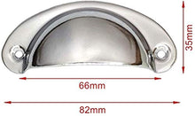 12 Half-Moon Linc Ley Shell Handles, Cassettiera Retro Cassetto Cassetto Maniglie, Armadio antico Cassettiera Cassettiera Cassettiera Cassettiera Cassettiera Maniglia Maniglia Manopola 82mm × 35mm