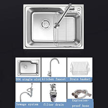 YUESFZ Lavabi Lavabo Domestico Grande capacità Piscina Sala da Pranzo Cucina di Verdure Bar Powder Room Vanity (Size : 75 * 45 * 23cm)