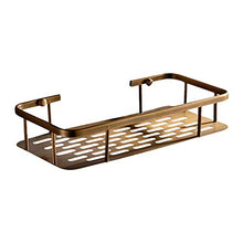 LFK Mensole da bagno in rame marrone mensola doccia doccia gel blu 30 * 14 * 5,6 cm