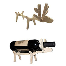Adorabile scaffale per vino in legno di alce creativo, decorazione per la casa, ottimo regalo per promozione