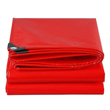 MTYLX Outdoor Multifunzionale Incatramata, Impermeabile Foglio Rosso Multifunzione Poncho per Pesca Di Campeggio Giardinaggio Sun Protection Resistenza a Freddo, Spessore 0,45 Mm,3Mx3M,3Mx3M