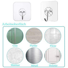 24 Pezzi Ganci Adesivi, Gancio Adesivo Bagno Trasparenti Ganci portasciugamani Ganci da Parete per Bagno Cucina Porta per appendere l'accappatoio, asciugamani, borse, vestiti, etc. (6kg Max)