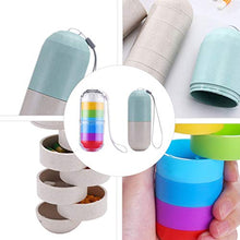 HEALLILY 2 Pz Settimanale Portapillole da Viaggio Portapillole Settimanale Portapillole 7 Giorni Portapillole per Medicinali Vitamina Borsa da Viaggio Tasca