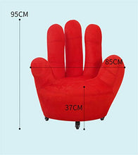 Divano Creativo Dito Tessuto Cinque Dita Camera Letto Divano Pigro Monomoda Semplice Moderna Sedia Per Computer Per Il Tempo Libero,Red,Wheel