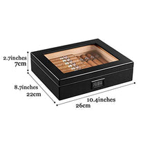 Accessori e umidificatori per sigari Humidor per Sigari Portasigari Portatile Umidificatore Portatile in Legno di Cedro Importato Set Regalo per Sigari Set Regalo per Sigari