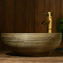 Bagno Lavandino Artistico Linea Lavabo Domestico Fatto a Mano Alta Temperatura Ceramica Lavello a Prova di Spruzzi Gabinetto Hotel Club 41 X 15 Cm